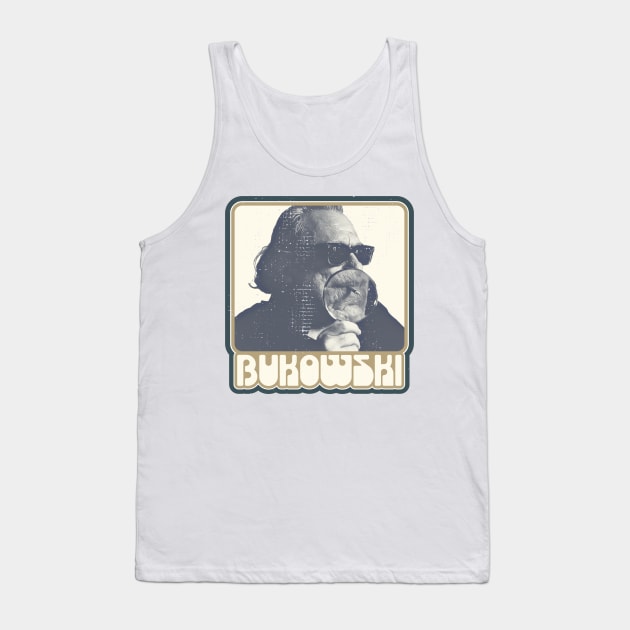 Charles Bukowski ))(( Poet and Novelist Fan Design Tank Top by darklordpug